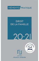 Memento pratique : droit de la famille (edition 2020/2021)