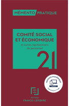 Memento comite social et economique et autres representants du personnel 2021