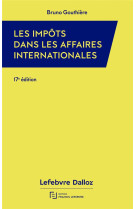 Impots dans les affaires internationales 2024