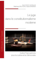 Le juge dans le constitutionnalisme moderne - tome 177