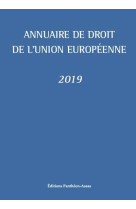 Annuaire de droit de l'union europeenne 2019