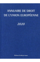 Annuaire de droit de l'union europeenne 2020