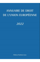 Annuaire de droit de l'union europeenne 2022