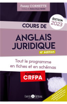 Cours d'anglais juridique : grammaire et introduction au droit du common law (edition 2023)