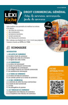 Droit commercial general : actes de commerce, commercants, fonds de commerce