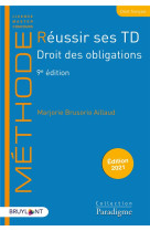 Reussir ses td  -  droit des obligations (edition 2021)