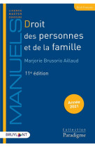 Droit des personnes et de la famille (edition 2021)