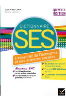 Dico ses - dictionnaire d'economie et de sciences sociales - ed. 2020