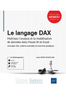 Le langage dax - maitrisez l analyse et la modelisation de donnees dans power bi et excel : concepts