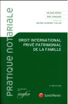 Droit international prive patrimonial de la famille