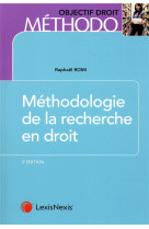 Methodologie de la recherche en droit (3e edition)