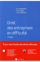 Droit des entreprises en difficulte (11e edition)