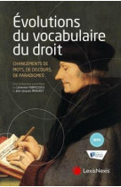 Evolutions du vocabulaire du droit