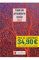 Code de procedure civile : jaquette corail (edition 2022)