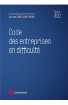 Code des entreprises en difficulte 2022