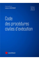 Code des procedures civiles d execution 2023