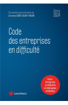 Code des entreprises en difficulte 2024