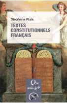 Textes constitutionnels francais (32e edition)