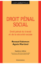 Droit penal social (7e edition)