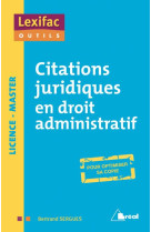 Citations juridiques en droit administratif