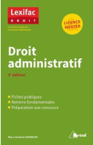 Droit administratif. licence et master (3e edition)