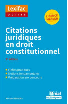 Citations juridiques en droit constitutionnel