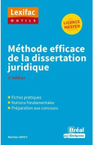 Methode efficace de la dissertation juridique