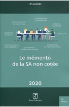 Les guides rf : le memento de la sa non cotee (edition 2020)