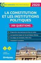 La constitution et les institutions politiques  -  200 questions (edition 2020)