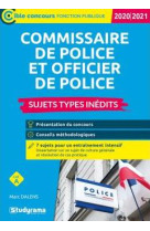 Commissaire de police et officier de police (edition 2020/2021)