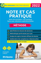 Note et cas pratique : note de synthese / cas pratique / note avec solutions operationnelles