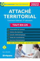 Attache territorial : concours interne, 3e concours (edition 2021/2022)