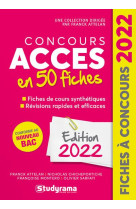 Concours acces en 50 fiches (edition 2022)