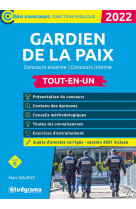 Gardien de la paix : tout-en-un  -  concours 2022 (edition 2022)