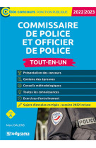 Commissaire et officier de police  tout-en-un : categorie a  -  concours 2022-2023 (edition 2022/2023)