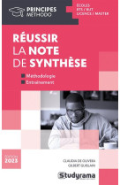 Reussir la note de synthese