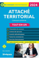 Attache territorial : concours externe  -  tout-en-un (edition 2024)