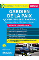 Cible concours fonction publique - gardien de la paix  qcm de culture generale (concours 2024-2025)