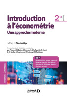 Introduction a l'econometrie  -  une approche moderne (2e edition)