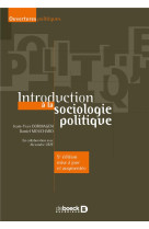 Introduction a la sociologie politique (5e edition)