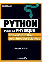 Python pour la physique  -  apprendre python pour faire des sciences