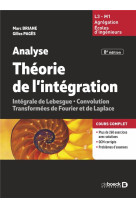 Analyse theorie de l'integration : convolution, transformees de fourier et de laplace