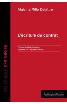 L'ecriture du contrat