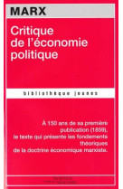 Critique de l'economie politique