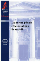 La norme penale et les relations de travail