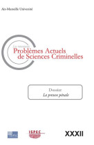 Problemes actuels de sciences criminelles tome 32 : la preuve penale