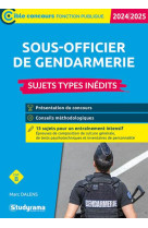 Cible concours fonction publique - sous-officier de gendarmerie  sujets types inedits (categorie b