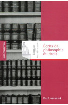 Ecrits de philosophie du droit