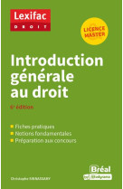 Introduction generale au droit (6e edition)