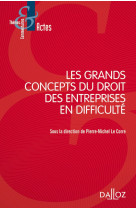 Les grands concepts du droit des entreprises en difficulte